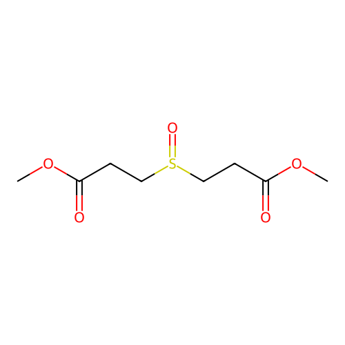 Propanoic acid, 3,3'-sulfinylbis-, dimethyl ester structure