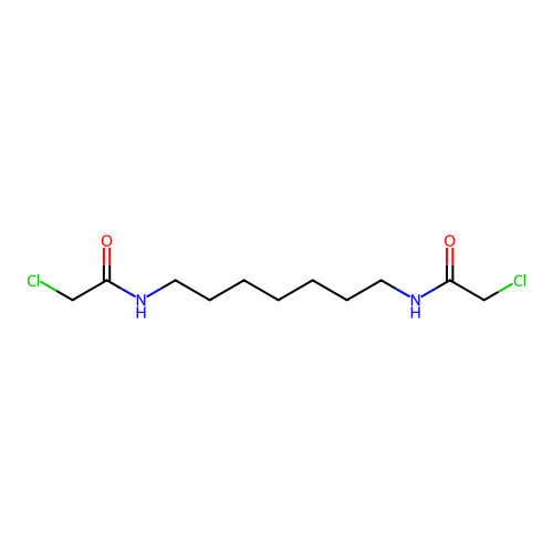 2-chloro-N-[7-[(2-chloroacetyl)amino]heptyl]acetamide structure