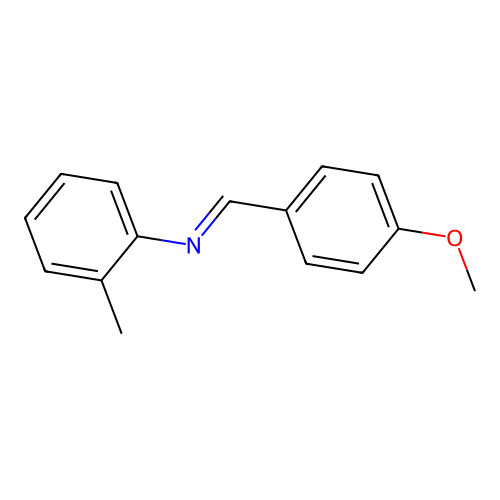 N-[(E)-(4-methoxyphenyl)methylidene]-2-methylaniline structure