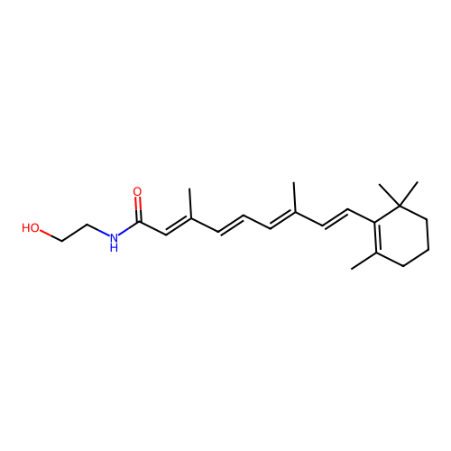 N-(2-hydroxyethyl)retinamide structure