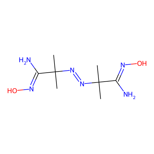 Propanimidamide, 2,2'-azobis(N-hydroxy-2-methyl- structure