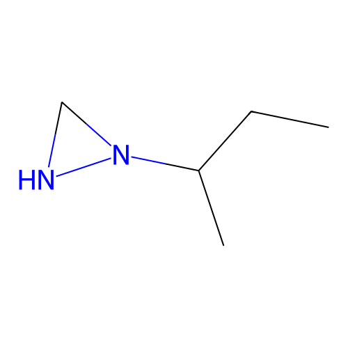 1-Sec-butyldiaziridine structure
