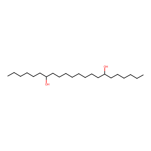 Docosane-7,16-diol structure