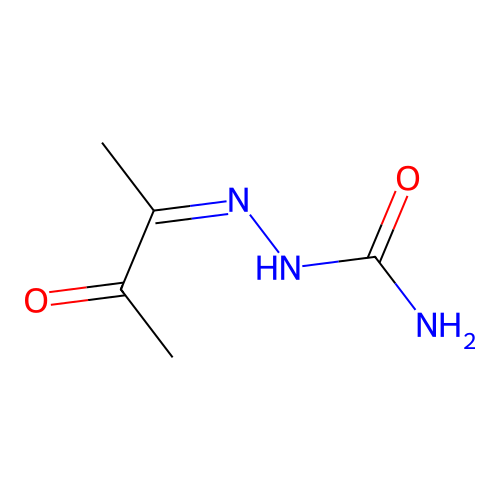 (3-Oxobutan-2-ylideneamino)urea structure
