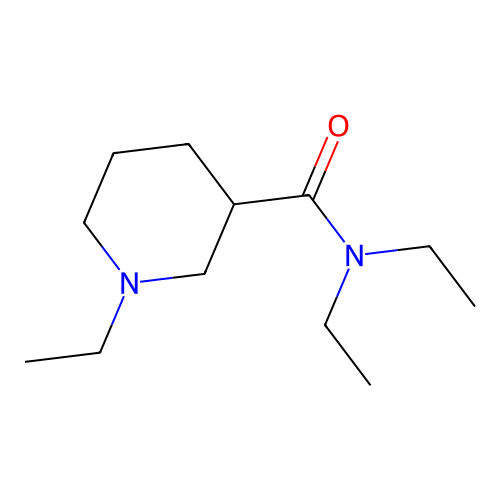 N,N,N'-Triethylnipecotamide structure
