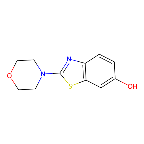 2-Morpholin-4-yl-1,3-benzothiazol-6-ol structure