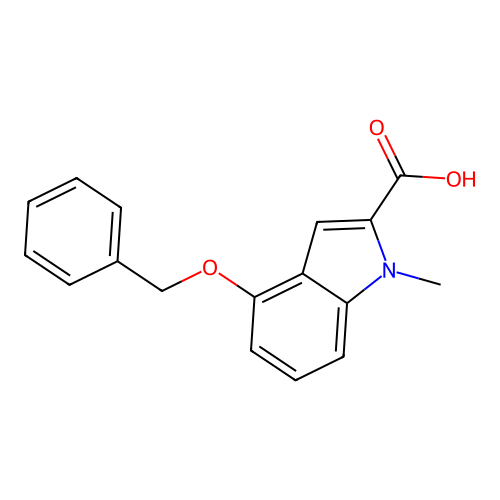 4-Benzyloxy-1-methyl-1H-indole-2-carboxylic acid structure
