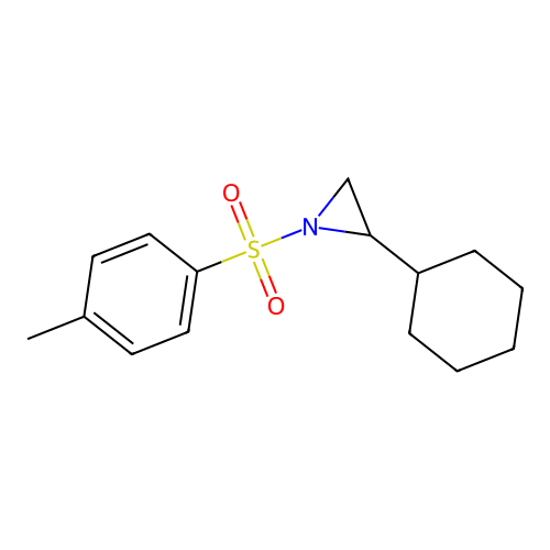 Aziridine, 2-cyclohexyl-1-[(4-methylphenyl)sulfonyl]- structure