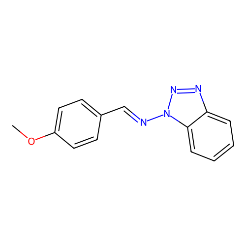 N-(benzotriazol-1-yl)-1-(4-methoxyphenyl)methanimine structure