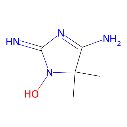 1-Hydroxy-2-imino-5,5-dimethylimidazol-4-amine structure
