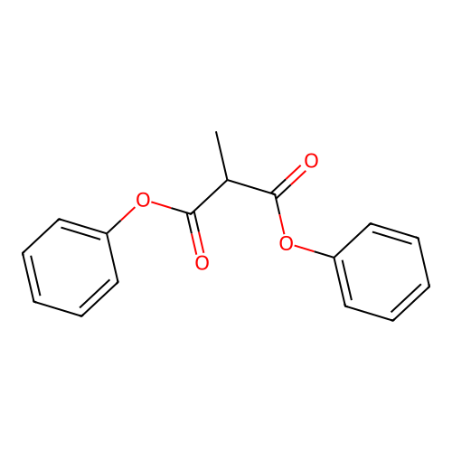 Methylmalonsaurediphenylester structure