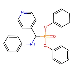 Diphenyl (phenylamino)(pyridin-4-yl)methylphosphonate structure
