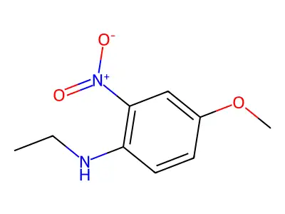 N-ethyl-4-methoxy-2-nitroaniline structure