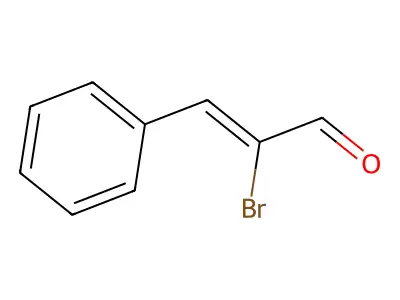 2-Propenal, 2-bromo-3-phenyl-, (Z)- structure