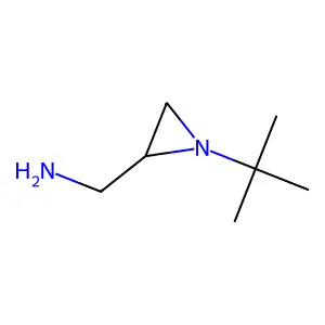 (1-Tert-butylaziridin-2-yl)methanamine structure