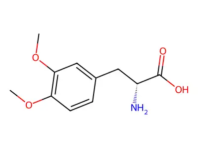 3,4-Dimethoxyphenylalanine, DL- structure