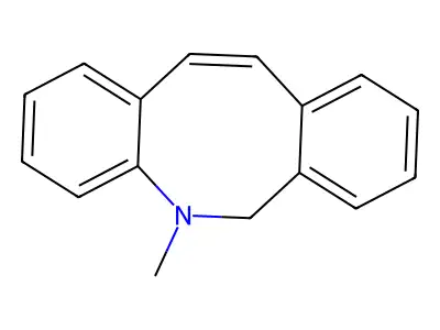 5-methyl-6H-benzo[c][1]benzazocine structure