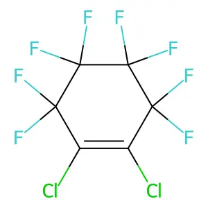 1,2-Dichlorooctafluorocyclohexene structure