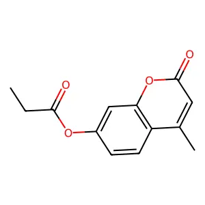 4-Methyl-7-(1-oxopropoxy)-2-benzopyrone structure