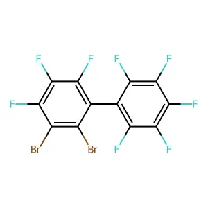 Biphenyl, dibromooctafluoro- structure
