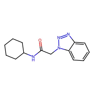 2-苯并三唑-1-基-N-环己基乙酰胺 structure
