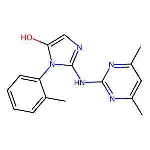 2-[(4,6-Dimethylpyrimidin-2-yl)amino]-3-(2-methylphenyl)imidazol-4-ol structure