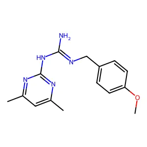 1-(4,6-Dimethylpyrimidin-2-yl)-3-(4-methoxybenzyl)guanidine structure