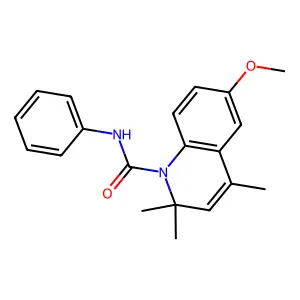 6-methoxy-2,2,4-trimethyl-N-phenylquinoline-1-carboxamide structure