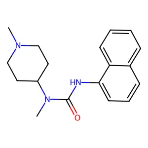 1-Methyl-1-(1-methylpiperidin-4-yl)-3-naphthalen-1-ylurea structure