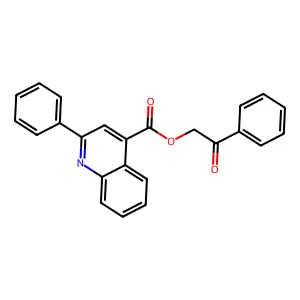 2-Oxo-2-phenylethyl 2-phenyl-4-quinolinecarboxylate structure