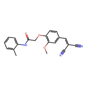 2-(4-(2,2-Dicyanovinyl)-2-methoxyphenoxy)-N-(o-tolyl)acetamide structure