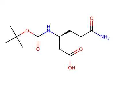 Boc-L-beta-Homoglutamine structure