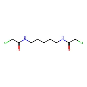 Bis(2-bromoethyl) hexanedioate structure