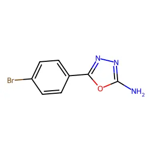 5-(4-溴苯基)-1,3,4-噁二唑-2-胺 structure