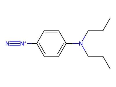 4-(Dipropylamino)benzenediazonium structure
