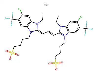 C31H34Cl2F6N4O6S2.Na structure