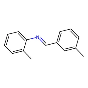 Benzenamine, 2-methyl-N-((3-methylphenyl)methylene)- structure