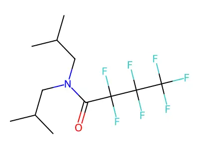 2,2,3,3,4,4,4-Heptafluoro-N,N-bis(2-methylpropyl)butanamide structure