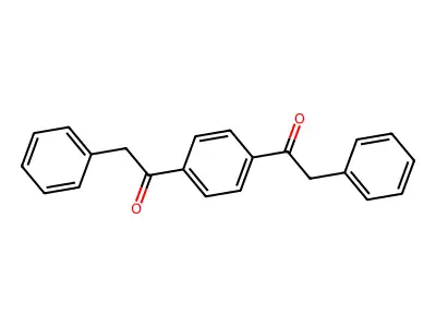 2-Phenyl-1-[4-(2-phenylacetyl)phenyl]ethanone structure
