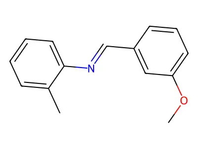 N-(3-Methoxybenzylidene)-O-toluidine structure