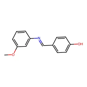 Phenol, 4-[[(3-methoxyphenyl)imino]methyl]- structure