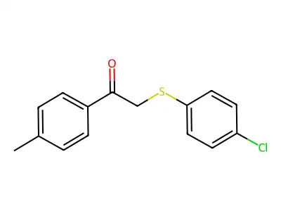 2-(4-Chlorophenylthio)-1-(4-methylphenyl)ethanone structure