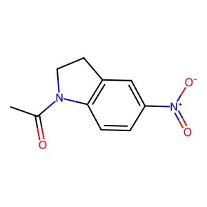 Ethanone, 1-(2,3-dihydro-5-nitro-1H-indol-1-yl)- structure