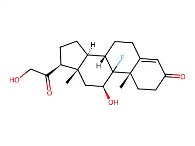 9alpha-Fluorocorticosterone structure