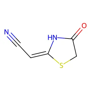 2-(4-Oxo-1,3-thiazolidin-2-ylidene)acetonitrile structure