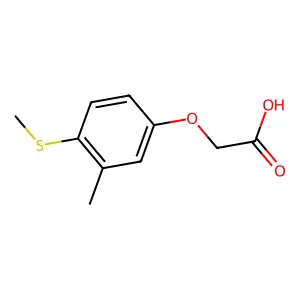 2-(3-Methyl-4-methylsulfanylphenoxy)acetic acid structure
