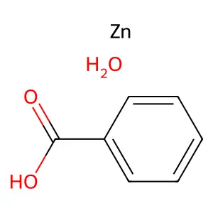 Benzoic acid;ZINC;hydrate structure