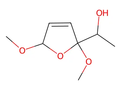 1-(2,5-Dimethoxy-2,5-dihydrofuran-2-yl)ethanol structure