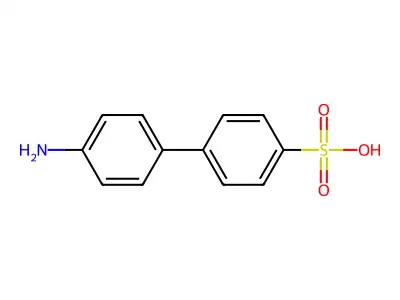 4-Biphenylsulfonic acid, 4'-amino- structure