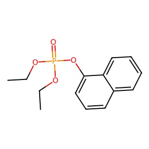 Phosphoric acid, diethyl 1-naphthalenyl ester structure